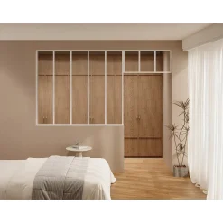 Vente-unique Glazen Binnenraam Bayview Wit - L 4.2cm X B 2.2cm X H 40cm
