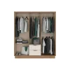 Vente-unique Kast Feova Beige - L 162cm X B 46.5cm X H 182cm