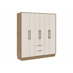 Vente-unique Kast Feova Beige - L 162cm X B 46.5cm X H 182cm