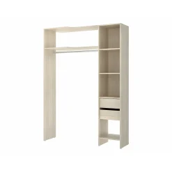 Vente-unique Open Kledingkast Gontran Beige - L 164cm X B 141cm X H 205cm