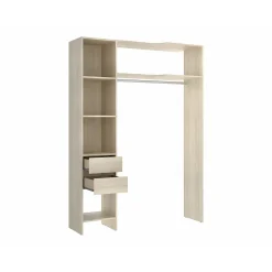 Vente-unique Open Kledingkast Gontran Beige - L 164cm X B 141cm X H 205cm