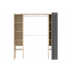 Vente-unique Open Kledingkast Dorian Beige - L 110cm X B 50cm X H 205cm