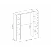 Vente-unique Open Kledingkast Dorian Wit - L 110cm X B 50cm X H 205cm