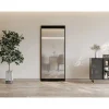 Vente-unique Schuifdeur Toripa Zwart - L 93cm X B 4.5cm X H 210cm