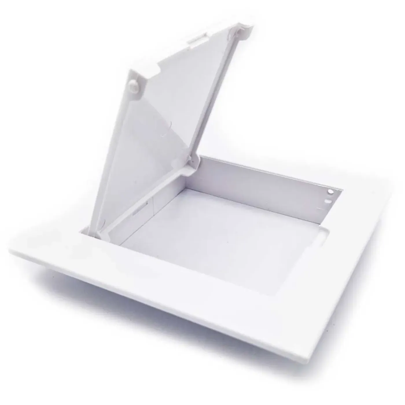 Vents toegangsdeur 100x100mm kunststof in wit inspectieluik wand