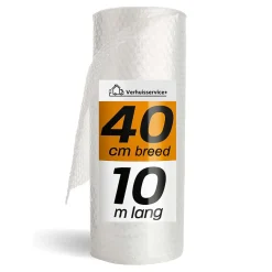 Verhuisservice+ Noppenfolie M - 40cm X 10m - Bubble Wrap - Bubbeltjes Plastic