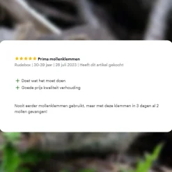 Verminbuster Mollenklem - 10 Stuks - Professionele Mollenvallen - Mollenbestrijding