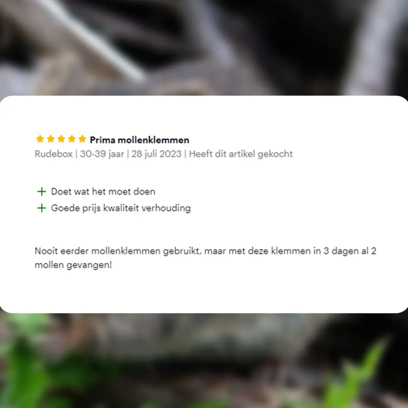Verminbuster Mollenklem - 10 Stuks - Professionele Mollenvallen - Mollenbestrijding