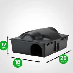 VerminBuster Rattenvoerdoos Multibox + 2 Rattenvallen - Inclusief Slot - Effectief En Veilig