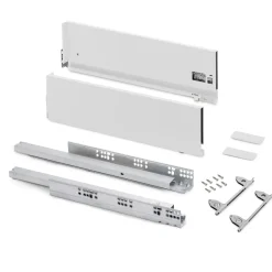 Vertex Met 3d-regeling Outdoor Lade Emuca, Hoogte 178mm, 40kg, Diepte 350mm, Staal, Wit Gelakt