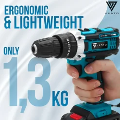 Vesto ® Powerdrive Accuboormachine - Accu Schroefboormachine - Boormachine - Incl. 2 Accu's