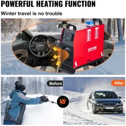 Vevor Dieselkachel (verwarming) 12v 8kw Voor Auto/trucks Afstandsbediening, Lcd-thermostaatmonitor