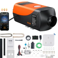 VEVOR Dieselkachel (verwarming) 12v 8kw 0.16-0.62l/u, Lcd, Snel Opwarmend, Draagbaar