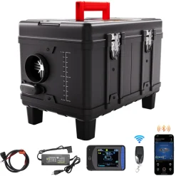 Vevor Dieselverwarming 8kw 12/24v All-in-one, Bt App, Draagbaar, Display, Co-alarm, Stil