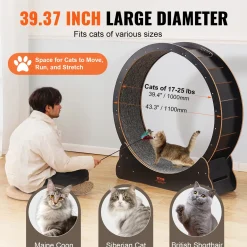 Vevor-kattenhometrainer-indoor-met-krabpaal-110-cm-zwart