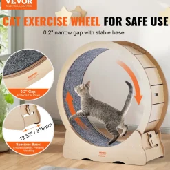VEVOR -kattenloopwiel-voor-binnenkatten-met-krabpaal-91-cm