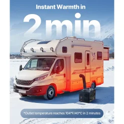 VEVOR 8kw Dieselkachel 12/24v All-in-1, Bluetooth, Afst.bed., Digitaal Display, Veilig