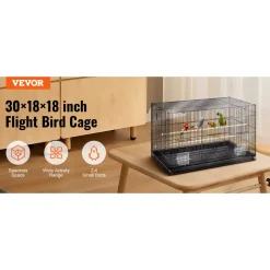 Vevor-vogelvoliere-(vogelkooi)-76x46x45cm-q195-koolstofstaal-voor-2-3-middelgrote-vogels