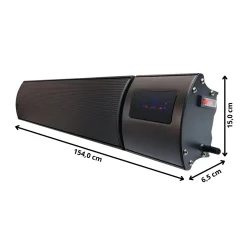 VH Smart Heatbar Infrarood Straler - Terrasstraler - 2400 Watt - Met Thermostaat & Wifi