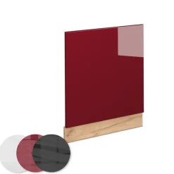 VICCO Façade Fameline, 60cm, Pt Antraciet, Bordeauxrood Hoge Glans/eiken Van Goud, 4