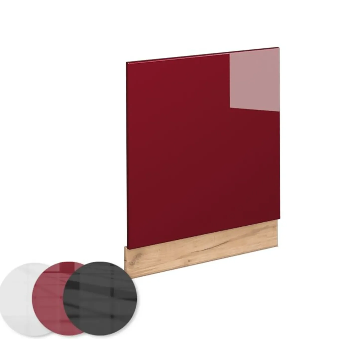 Vicco Façade Fameline, 60cm, Pt Marbre, Bordeaux Rood Hoge Glans/gouden Eiken, 46942