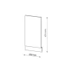 Vicco Façade Fameline, 45cm, Pt Marbre, Gouden/anthraciet Eiken, 45465