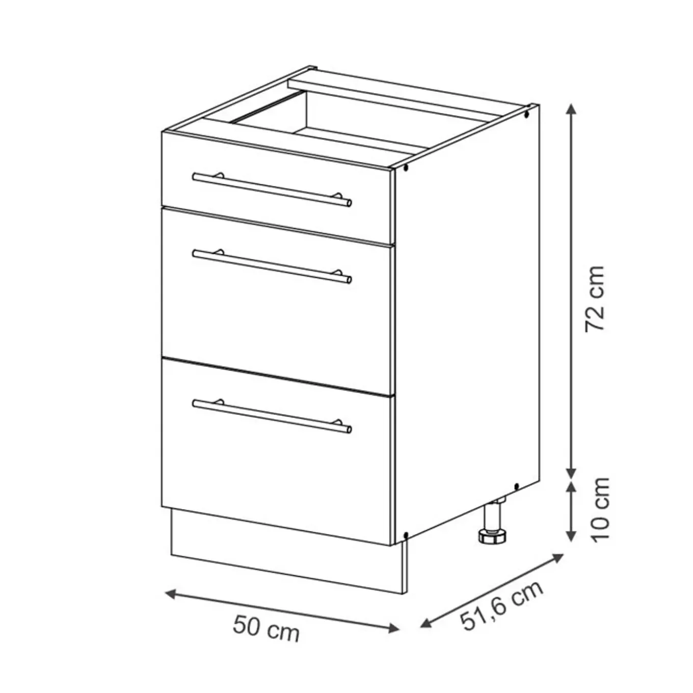 Vicco Fame-line Keukenset - 280 Cm - Golden Oak - Marmerblad