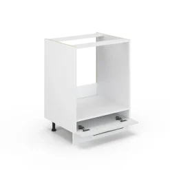 Vicco Fameline Ovenmeubel, 60cm, Pt Eik, Wit Hoogglans/wit, 45669