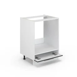 VICCO Fameline Ovenmeubel, 60cm, Pt Eik, Antraciet Hoogglans/wit, 45508