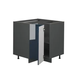 VICCO - Hoekkast Keuken - Glanzend Donkerblauw - 80,5 Cm