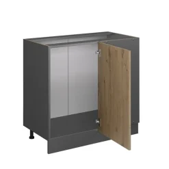 VICCO - Hoekkast R-line - Artisan Eik - Werkblad Antraciet