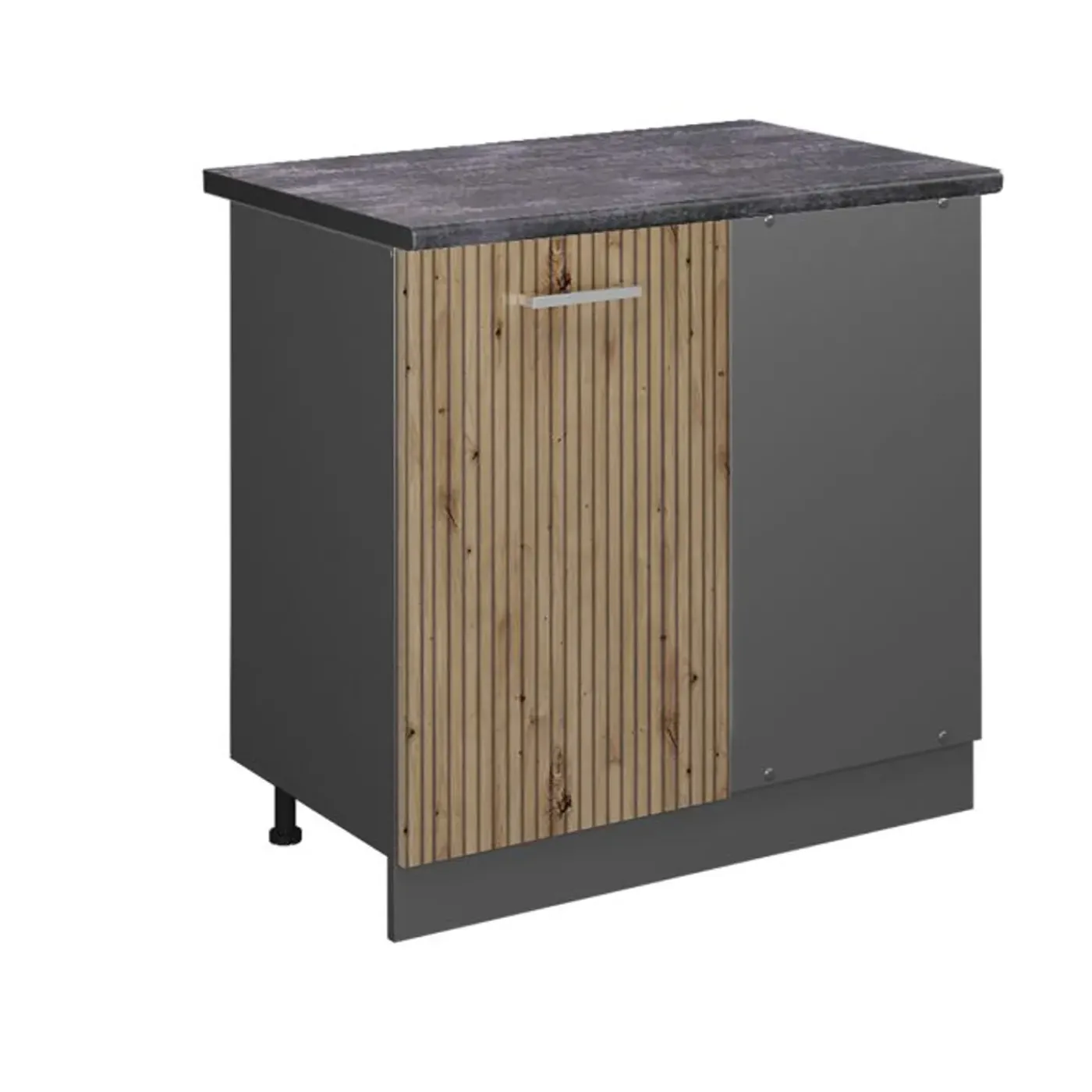 VICCO - Hoekkast R-line - Artisan Eik - Werkblad Antraciet