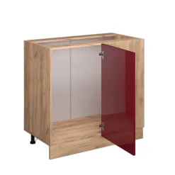 Vicco - Hoekkast R-line - Hoogglans Rood - Werkblad Antraciet