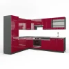 VICCO - Hoekkeuken - Fame-line 42117 - Bordeauxrood Antraciet - 287 X 227 Cm