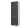 Vicco Hoge Kast Fameline, 60cm, Antracietgoud Landhuis/wit, 38509