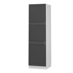 Vicco Hoge Kast Fameline, 60cm, Antracietgoud Landhuis/wit, 38509