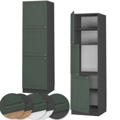 Vicco Hoge Kast Fameline, 60cm, Groen Goud Campagne/antraciet, 38568