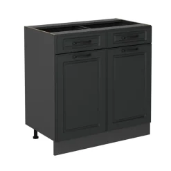 Vicco - Keukenkast Onderkast - Antraciet - 80 Cm