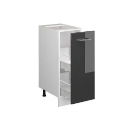 VICCO - Keukenkast Onderkast - Hoogglans Antraciet - 30 Cm