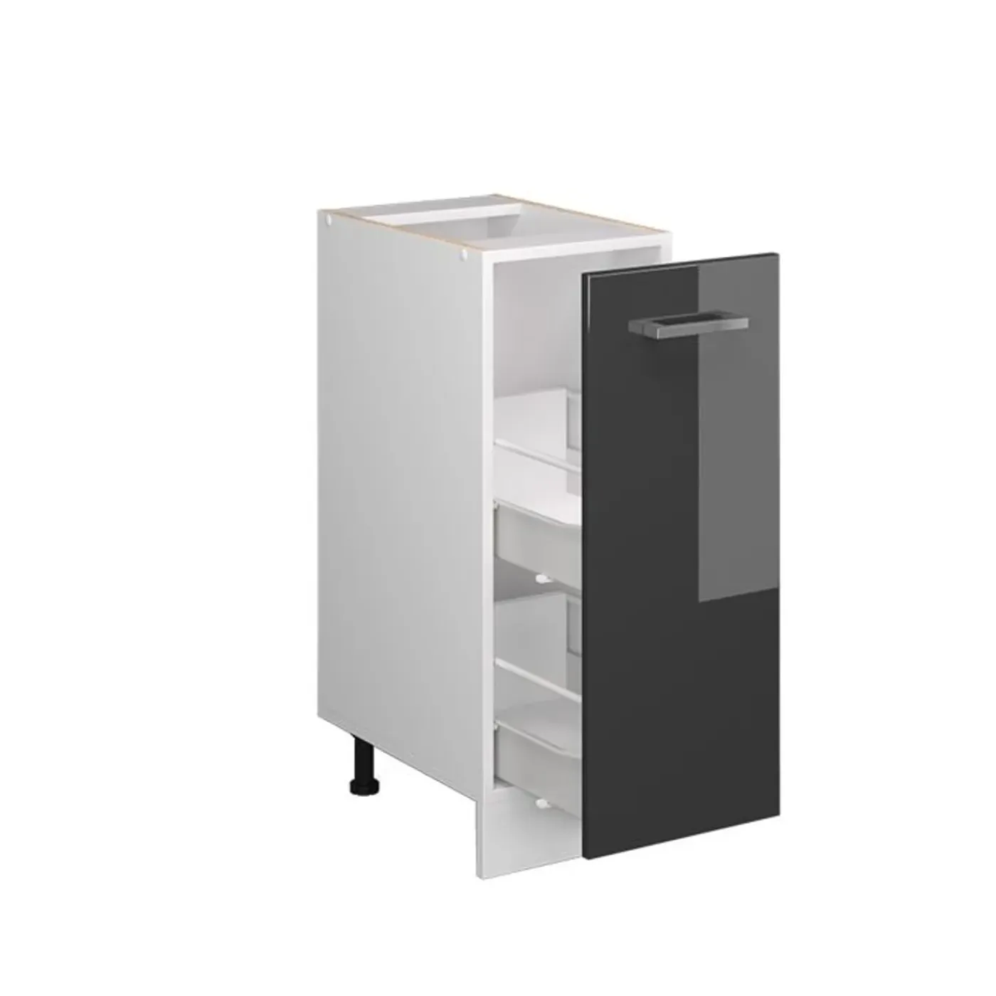 VICCO - Keukenkast Onderkast - Hoogglans Antraciet - 30 Cm
