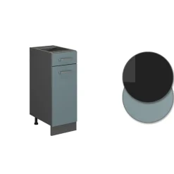 VICCO - Keukenkast Onderkast - R-line Antraciet/blauwgrijs - 30 Cm