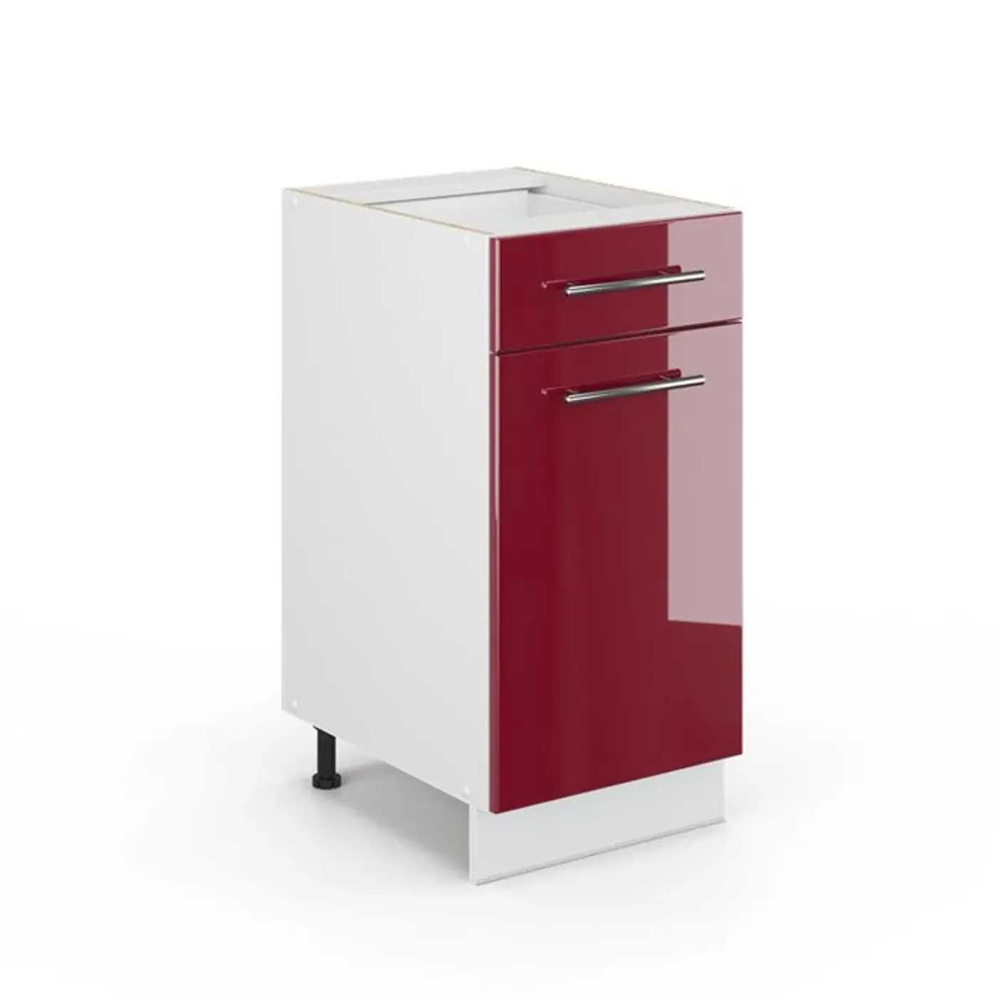 VICCO - Keukenonderkast - Bordeaux Hoogglans/wit - 40 Cm