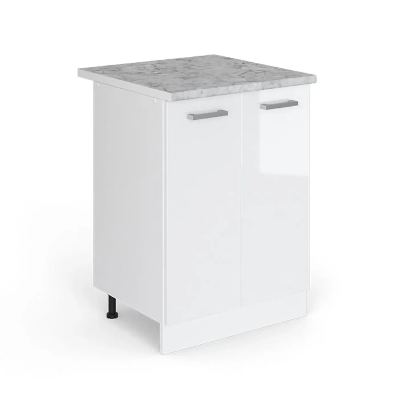 VICCO - Keukenonderkast - Hoogglans Wit Met Werkblad - 60 Cm