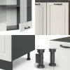 VICCO - R-line Keuken 140 Cm - Werkblad Goud Eiken - Fronten Cottagewit/antraciet
