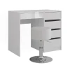 Vicco Sherry - Kaptafel - Wit Hoogglans - 89,8 Cm
