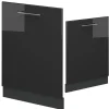 VICCO - Vaatwasserfront - Antraciet Hoogglans - 60 Cm