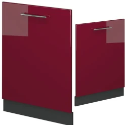 Vicco - Vaatwasserfront - Bordeaux Hoogglans - 60 Cm