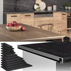 Vicco - Werkblad - Sobere En Elegante Antraciet Afwerking - 45 Cm