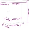 vidaXL -aquariumkast -bruin -75 X 36 X 72.5 Cm -bewerkt Hout
