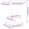 vidaXL -aquariumkast -bruin -60.5 X 36 X 72.5 Cm -bewerkt Hout